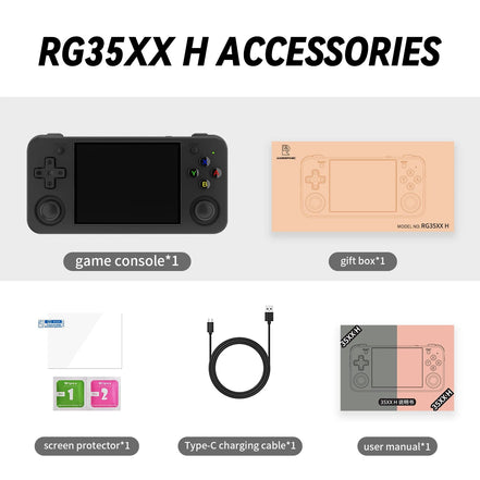 RG35XX H Handheld Game Console Linux 3.5 Inch IPS Screen H700 Retro Video Games Player 3300Mah 64G 5528 Classic Games - Simply Just Deals LLCRG35XX H Handheld Game Console Linux 3.5 Inch IPS Screen H700 Retro Video Games Player 3300Mah 64G 5528 Classic Games8c513c91-dd8a-48d2-be3b-90db63abdd02Black 64GRG35XX H Handheld Game Console Linux 3.5 Inch IPS Screen H700 Retro Video Games Player 3300Mah 64G 5528 Classic Games