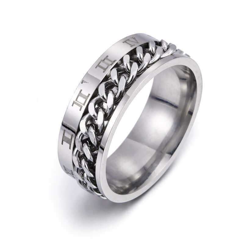 Roman Letter Rotatable Chain Rings Men Digital Titanium Steel RingFor Couple High Quality Multifunctional Bottle Opener Ring Spinner Jewelry Punk Gifts - Simply Just Deals LLCRoman Letter Rotatable Chain Rings Men Digital Titanium Steel RingFor Couple High Quality Multifunctional Bottle Opener Ring Spinner Jewelry Punk Gifts0CJZBLXLX15386 - Silver - 11Silver11Roman Letter Rotatable Chain Rings Men Digital Titanium Steel RingFor Couple High Quality Multifunctional Bottle Opener Ring Spinner Jewel