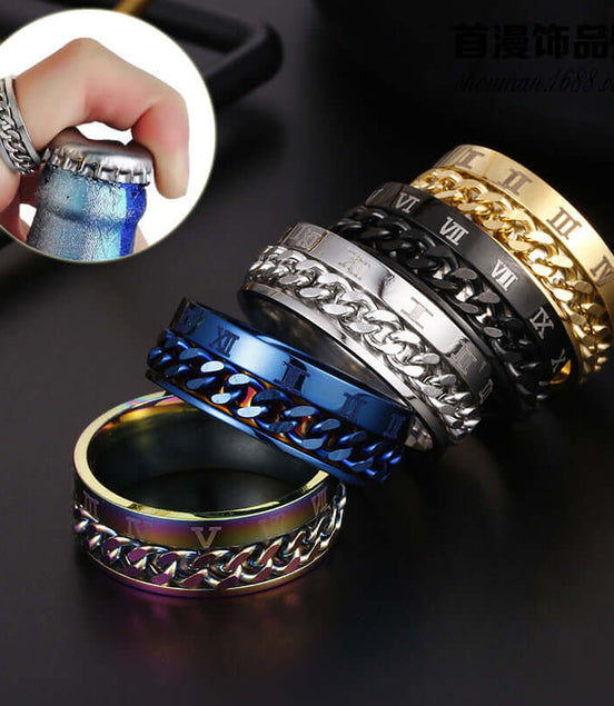 Roman Letter Rotatable Chain Rings Men Digital Titanium Steel RingFor Couple High Quality Multifunctional Bottle Opener Ring Spinner Jewelry Punk Gifts - Simply Just Deals LLCRoman Letter Rotatable Chain Rings Men Digital Titanium Steel RingFor Couple High Quality Multifunctional Bottle Opener Ring Spinner Jewelry Punk Gifts0CJZBLXLX15386 - Gold2 - 13Gold213Roman Letter Rotatable Chain Rings Men Digital Titanium Steel RingFor Couple High Quality Multifunctional Bottle Opener Ring Spinner Jewelry