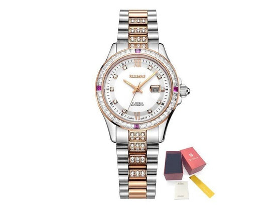 RUIMAS Sapphire Mechanical Women Watch Brand Luxury Steel Bracelet Ladies Fashion Watch Automatic Female Clock Reloj Mujer 6740 - Simply Just Deals LLCRUIMAS Sapphire Mechanical Women Watch Brand Luxury Steel Bracelet Ladies Fashion Watch Automatic Female Clock Reloj Mujer 6740(store front) default390691033Rose SilverRUIMAS Sapphire Mechanical Women Watch Brand Luxury Steel Bracelet Ladies Fashion Watch Automatic Female Clock Reloj Mujer 6740 - 10