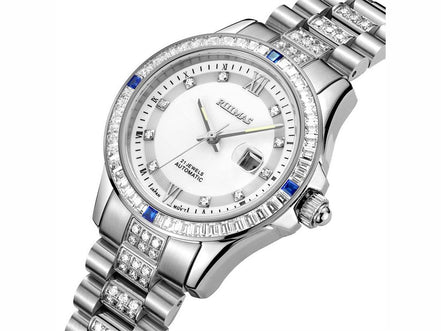 RUIMAS Sapphire Mechanical Women Watch Brand Luxury Steel Bracelet Ladies Fashion Watch Automatic Female Clock Reloj Mujer 6740 - Simply Just Deals LLCRUIMAS Sapphire Mechanical Women Watch Brand Luxury Steel Bracelet Ladies Fashion Watch Automatic Female Clock Reloj Mujer 6740(store front) default390691035SilverRUIMAS Sapphire Mechanical Women Watch Brand Luxury Steel Bracelet Ladies Fashion Watch Automatic Female Clock Reloj Mujer 6740 - 8