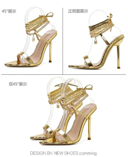 Sexy Pointed Head Peep Toe Stiletto Sandals for Women Chain Ankle Straps Roman Shoes Summer Thin High Heels Party Sandalias - Simply Just Deals LLCSexy Pointed Head Peep Toe Stiletto Sandals for Women Chain Ankle Straps Roman Shoes Summer Thin High Heels Party Sandalias14:29;200000124:100013888WHITE40Sexy Pointed Head Peep Toe Stiletto Sandals for Women Chain Ankle Straps Roman Shoes Summer Thin High Heels Party Sandalias