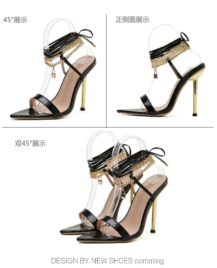Sexy Pointed Head Peep Toe Stiletto Sandals for Women Chain Ankle Straps Roman Shoes Summer Thin High Heels Party Sandalias - Simply Just Deals LLCSexy Pointed Head Peep Toe Stiletto Sandals for Women Chain Ankle Straps Roman Shoes Summer Thin High Heels Party Sandalias14:29;200000124:100013888WHITE40Sexy Pointed Head Peep Toe Stiletto Sandals for Women Chain Ankle Straps Roman Shoes Summer Thin High Heels Party Sandalias