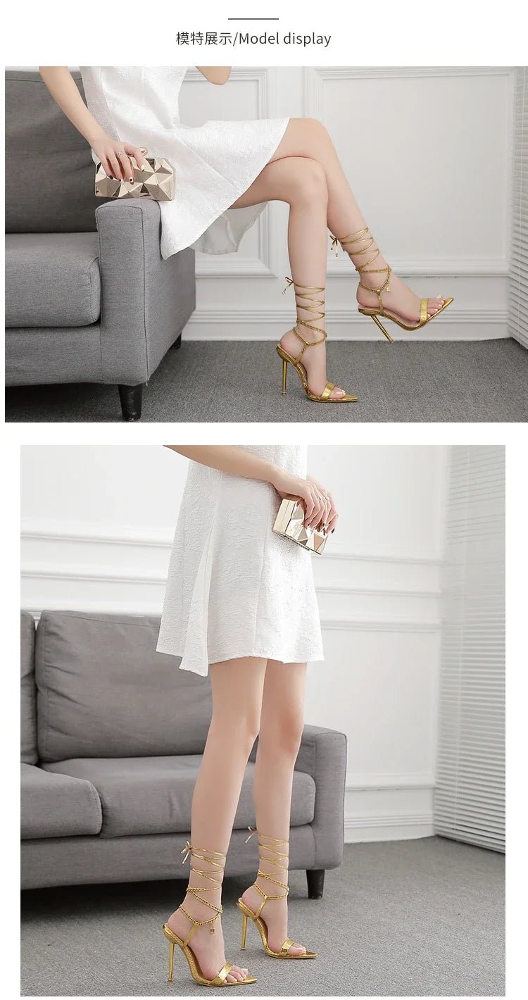 Sexy Pointed Head Peep Toe Stiletto Sandals for Women Chain Ankle Straps Roman Shoes Summer Thin High Heels Party Sandalias - Simply Just Deals LLCSexy Pointed Head Peep Toe Stiletto Sandals for Women Chain Ankle Straps Roman Shoes Summer Thin High Heels Party Sandalias14:29;200000124:100013888WHITE40Sexy Pointed Head Peep Toe Stiletto Sandals for Women Chain Ankle Straps Roman Shoes Summer Thin High Heels Party Sandalias