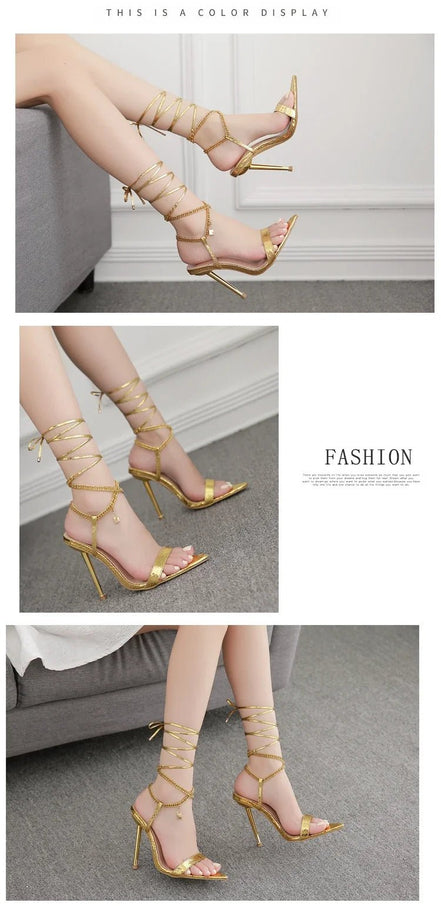 Sexy Pointed Head Peep Toe Stiletto Sandals for Women Chain Ankle Straps Roman Shoes Summer Thin High Heels Party Sandalias - Simply Just Deals LLCSexy Pointed Head Peep Toe Stiletto Sandals for Women Chain Ankle Straps Roman Shoes Summer Thin High Heels Party Sandalias14:29;200000124:100013888WHITE40Sexy Pointed Head Peep Toe Stiletto Sandals for Women Chain Ankle Straps Roman Shoes Summer Thin High Heels Party Sandalias