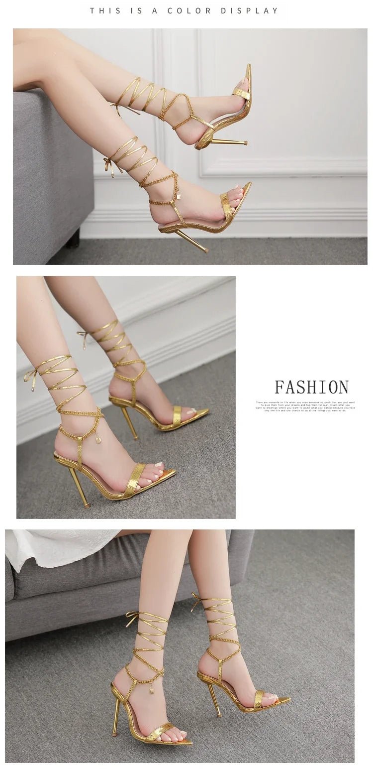 Sexy Pointed Head Peep Toe Stiletto Sandals for Women Chain Ankle Straps Roman Shoes Summer Thin High Heels Party Sandalias - Simply Just Deals LLCSexy Pointed Head Peep Toe Stiletto Sandals for Women Chain Ankle Straps Roman Shoes Summer Thin High Heels Party Sandalias14:29;200000124:100013888WHITE40Sexy Pointed Head Peep Toe Stiletto Sandals for Women Chain Ankle Straps Roman Shoes Summer Thin High Heels Party Sandalias