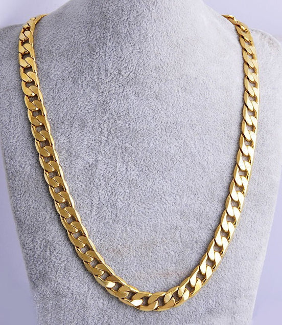 Shellhard Hip Hop Men Necklace Chains Fashion Solid Gold Color Filled Curb Cuban Long Necklace DIY Chain Charm Unisex Jewelry - Simply Just Deals LLCShellhard Hip Hop Men Necklace Chains Fashion Solid Gold Color Filled Curb Cuban Long Necklace DIY Chain Charm Unisex JewelryFB9798780FCA4A40A743BCCC8DAD8913length 60cmShellhard Hip Hop Men Necklace Chains Fashion Solid Gold Color Filled Curb Cuban Long Necklace DIY Chain Charm Unisex Jewelry