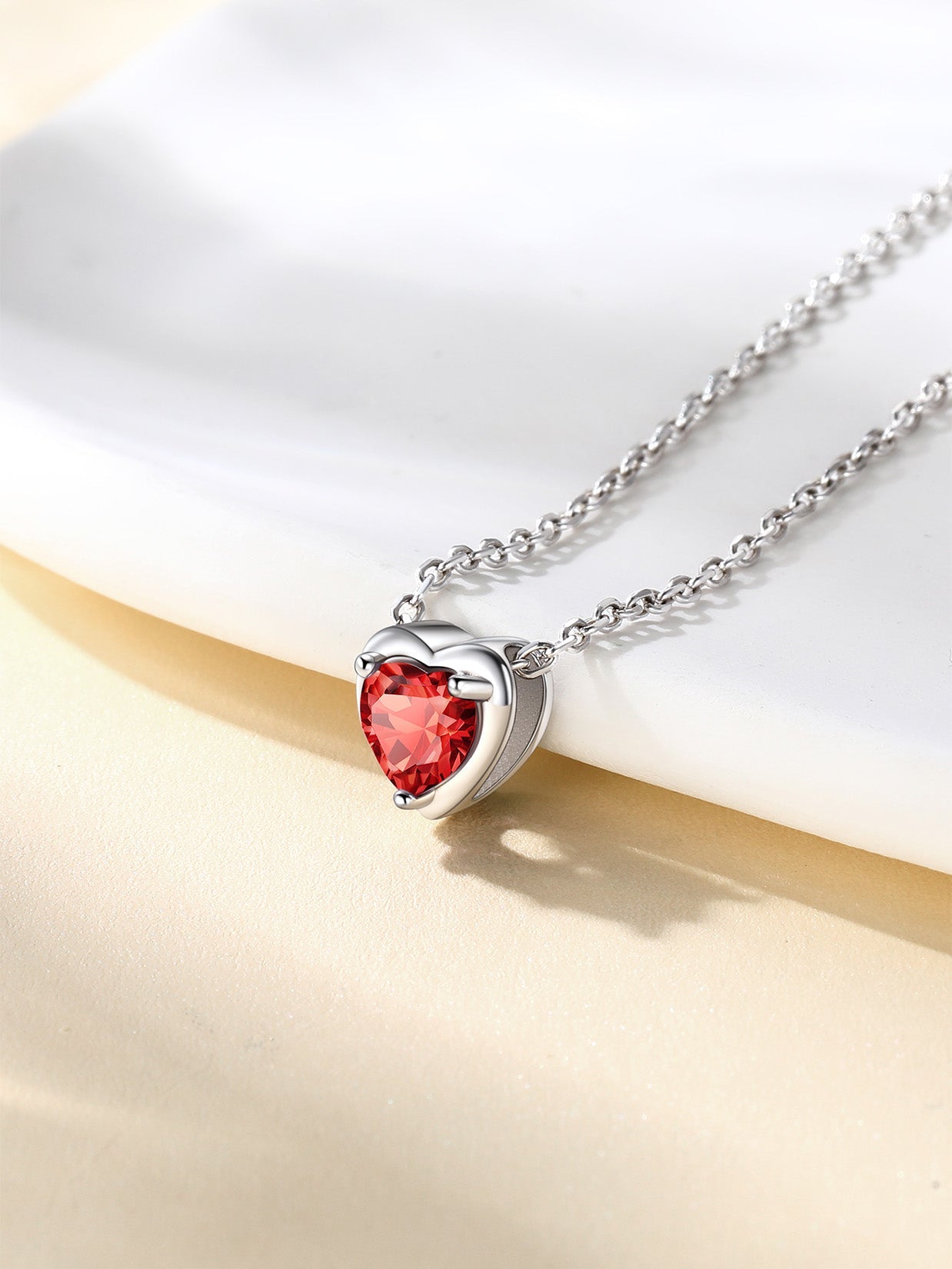 Silver Necklace 925 Sterling Silver Birthstone Love Heart Necklace Valentine'S Day Gift for Her - Simply Just Deals LLCSilver Necklace 925 Sterling Silver Birthstone Love Heart Necklace Valentine'S Day Gift for Herb78bac88-3df6-4c5c-b23e-4d1fdfc6fee6NecklaceJuly - RubySilver Necklace 925 Sterling Silver Birthstone Love Heart Necklace Valentine'S Day Gift for Her
