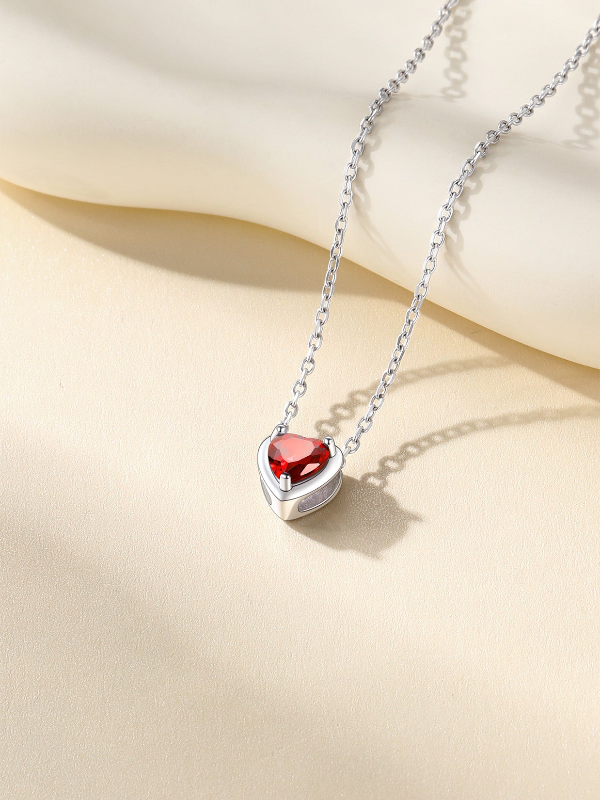 Silver Necklace 925 Sterling Silver Birthstone Love Heart Necklace Valentine'S Day Gift for Her - Simply Just Deals LLCSilver Necklace 925 Sterling Silver Birthstone Love Heart Necklace Valentine'S Day Gift for Herb78bac88-3df6-4c5c-b23e-4d1fdfc6fee6NecklaceJuly - RubySilver Necklace 925 Sterling Silver Birthstone Love Heart Necklace Valentine'S Day Gift for Her
