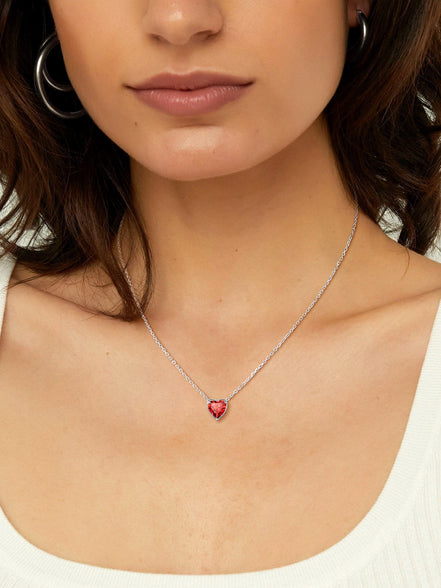Silver Necklace 925 Sterling Silver Birthstone Love Heart Necklace Valentine'S Day Gift for Her - Simply Just Deals LLCSilver Necklace 925 Sterling Silver Birthstone Love Heart Necklace Valentine'S Day Gift for Herb78bac88-3df6-4c5c-b23e-4d1fdfc6fee6NecklaceJuly - RubySilver Necklace 925 Sterling Silver Birthstone Love Heart Necklace Valentine'S Day Gift for Her