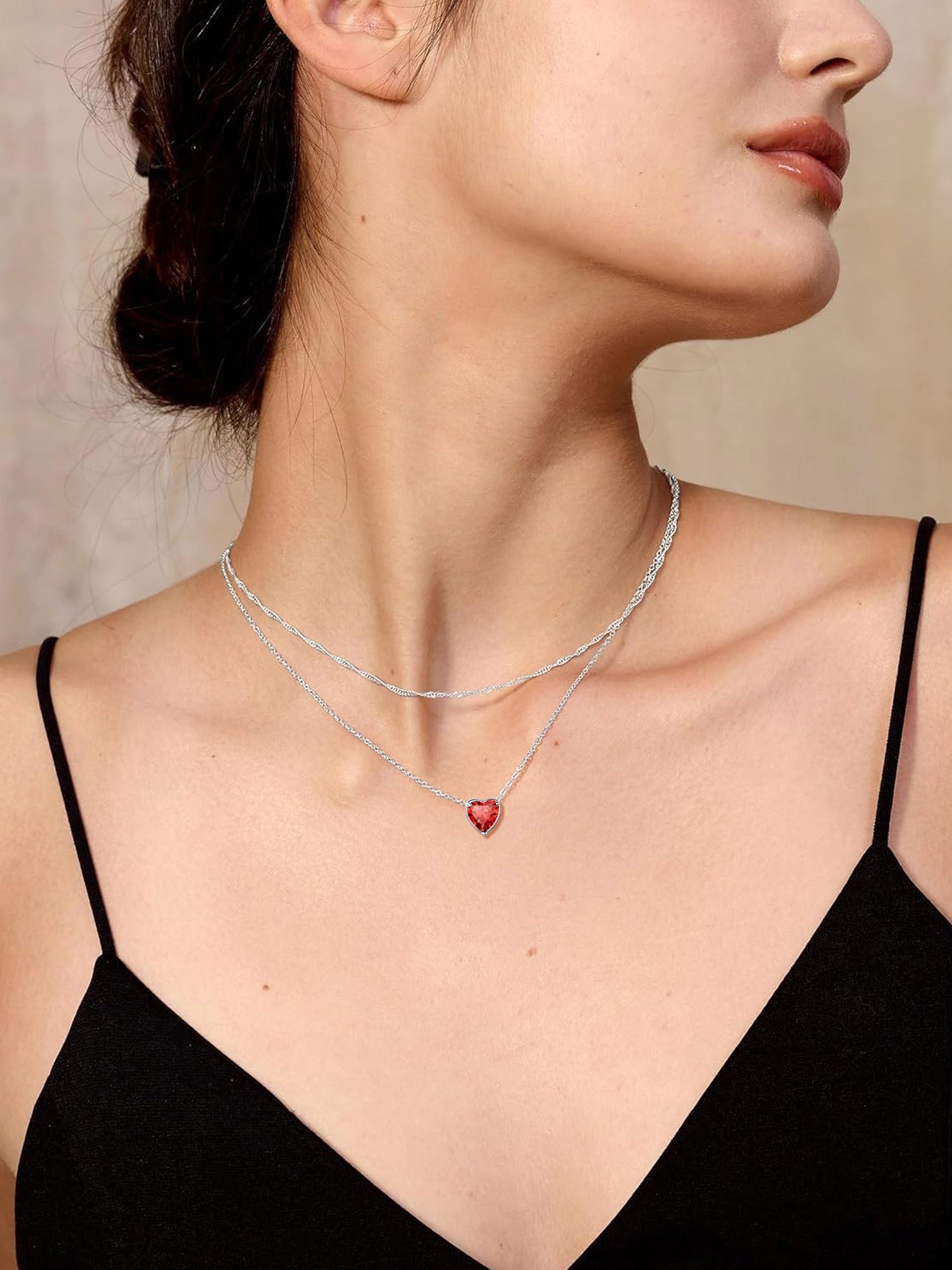 Silver Necklace 925 Sterling Silver Birthstone Love Heart Necklace Valentine'S Day Gift for Her - Simply Just Deals LLCSilver Necklace 925 Sterling Silver Birthstone Love Heart Necklace Valentine'S Day Gift for Herb78bac88-3df6-4c5c-b23e-4d1fdfc6fee6NecklaceJuly - RubySilver Necklace 925 Sterling Silver Birthstone Love Heart Necklace Valentine'S Day Gift for Her