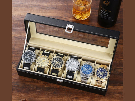 Six - Piece Boxed Watch Men's Steel Band Fashion Party Dress Watch Men's Gift - Simply Just Deals LLCSix - Piece Boxed Watch Men's Steel Band Fashion Party Dress Watch Men's GiftAB7A8338481E42AB99523B0CEC42DB0APackage Two (No Eagle Logo)Six - Piece Boxed Watch Men's Steel Band Fashion Party Dress Watch Men's Gift