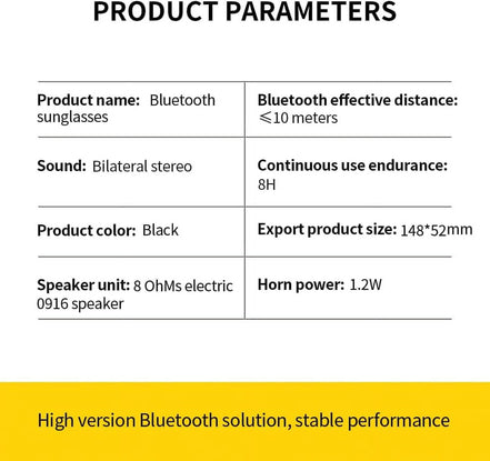 Smart Bluetooth Polarized Sunglasses with Speaker, UV Protection, Unisex, Black - Simply Just Deals LLCSmart Bluetooth Polarized Sunglasses with Speaker, UV Protection, Unisex, Blackaeb11ccb-b514-47dd-b78d-926acf33d1e7BlackSmart Bluetooth Polarized Sunglasses with Speaker, UV Protection, Unisex, Black