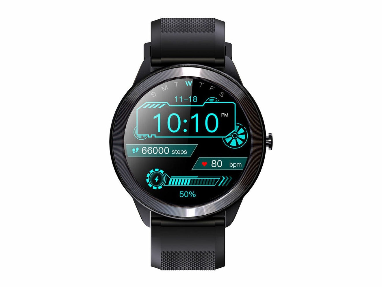 Smartwatch LEOTEC Wave Black IPS 200 mAh Bluetooth 5.0 1,28