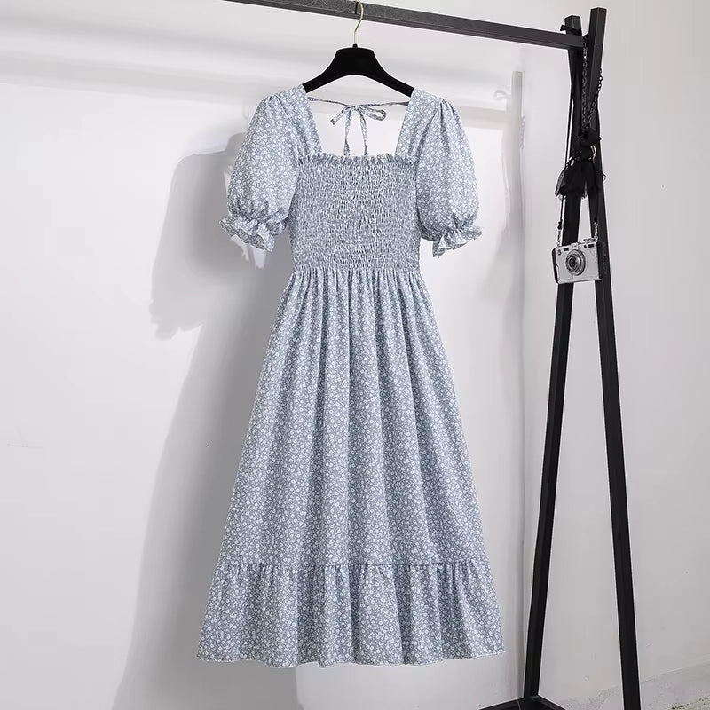 Spring Summer Chiffon Dresses Fashion Female Elastic Waist Short Sleeve Pleated Casual Dress Women A - Line Dresses Vestidos - Simply Just Deals LLCSpring Summer Chiffon Dresses Fashion Female Elastic Waist Short Sleeve Pleated Casual Dress Women A - Line Dresses Vestidos216a1d48-af20-4458-b472-28f165ada612LansebaixiaohuaOne SizeSpring Summer Chiffon Dresses Fashion Female Elastic Waist Short Sleeve Pleated Casual Dress Women A - Line Dresses Vestidos