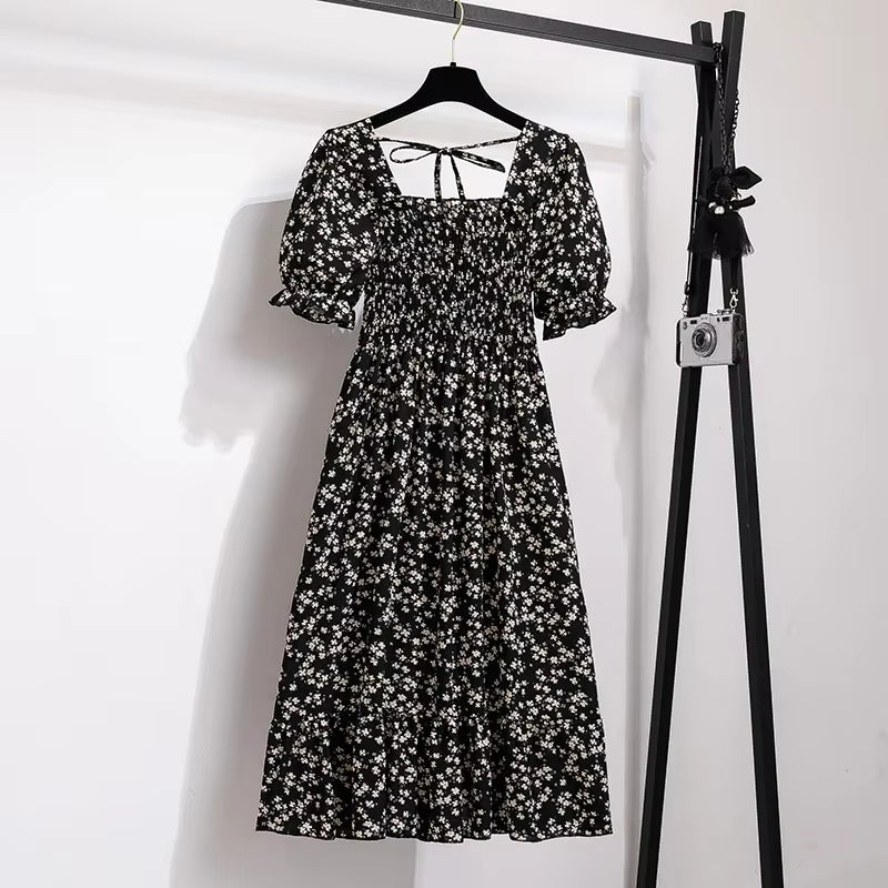 Spring Summer Chiffon Dresses Fashion Female Elastic Waist Short Sleeve Pleated Casual Dress Women A - Line Dresses Vestidos - Simply Just Deals LLCSpring Summer Chiffon Dresses Fashion Female Elastic Waist Short Sleeve Pleated Casual Dress Women A - Line Dresses Vestidos09c62c31-85ca-4271-91d9-902d87b0f8a5OufenOne SizeSpring Summer Chiffon Dresses Fashion Female Elastic Waist Short Sleeve Pleated Casual Dress Women A - Line Dresses Vestidos