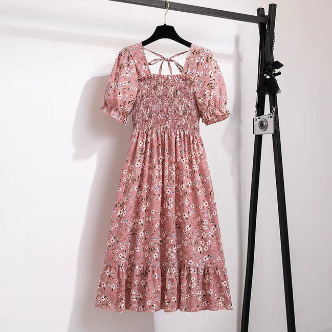 Spring Summer Chiffon Dresses Fashion Female Elastic Waist Short Sleeve Pleated Casual Dress Women A - Line Dresses Vestidos - Simply Just Deals LLCSpring Summer Chiffon Dresses Fashion Female Elastic Waist Short Sleeve Pleated Casual Dress Women A - Line Dresses Vestidos09c62c31-85ca-4271-91d9-902d87b0f8a5OufenOne SizeSpring Summer Chiffon Dresses Fashion Female Elastic Waist Short Sleeve Pleated Casual Dress Women A - Line Dresses Vestidos