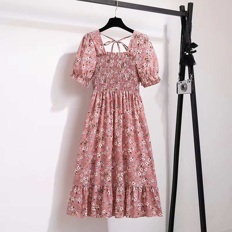 Spring Summer Chiffon Dresses Fashion Female Elastic Waist Short Sleeve Pleated Casual Dress Women A - Line Dresses Vestidos - Simply Just Deals LLCSpring Summer Chiffon Dresses Fashion Female Elastic Waist Short Sleeve Pleated Casual Dress Women A - Line Dresses Vestidos09c62c31-85ca-4271-91d9-902d87b0f8a5OufenOne SizeSpring Summer Chiffon Dresses Fashion Female Elastic Waist Short Sleeve Pleated Casual Dress Women A - Line Dresses Vestidos