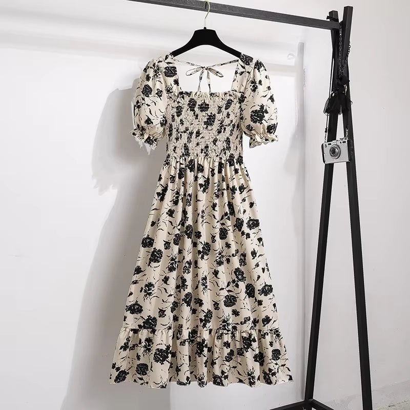 Spring Summer Chiffon Dresses Fashion Female Elastic Waist Short Sleeve Pleated Casual Dress Women A - Line Dresses Vestidos - Simply Just Deals LLCSpring Summer Chiffon Dresses Fashion Female Elastic Waist Short Sleeve Pleated Casual Dress Women A - Line Dresses Vestidos09c62c31-85ca-4271-91d9-902d87b0f8a5OufenOne SizeSpring Summer Chiffon Dresses Fashion Female Elastic Waist Short Sleeve Pleated Casual Dress Women A - Line Dresses Vestidos