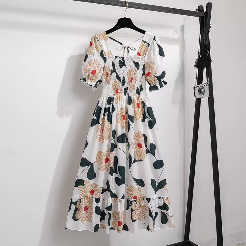 Spring Summer Chiffon Dresses Fashion Female Elastic Waist Short Sleeve Pleated Casual Dress Women A - Line Dresses Vestidos - Simply Just Deals LLCSpring Summer Chiffon Dresses Fashion Female Elastic Waist Short Sleeve Pleated Casual Dress Women A - Line Dresses Vestidos09c62c31-85ca-4271-91d9-902d87b0f8a5OufenOne SizeSpring Summer Chiffon Dresses Fashion Female Elastic Waist Short Sleeve Pleated Casual Dress Women A - Line Dresses Vestidos