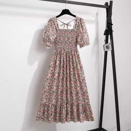 Spring Summer Chiffon Dresses Fashion Female Elastic Waist Short Sleeve Pleated Casual Dress Women A - Line Dresses Vestidos - Simply Just Deals LLCSpring Summer Chiffon Dresses Fashion Female Elastic Waist Short Sleeve Pleated Casual Dress Women A - Line Dresses Vestidosa879a6cf-9679-41ff-9fa1-beb80f6d5639FensexiaosuihuaOne SizeSpring Summer Chiffon Dresses Fashion Female Elastic Waist Short Sleeve Pleated Casual Dress Women A - Line Dresses Vestidos