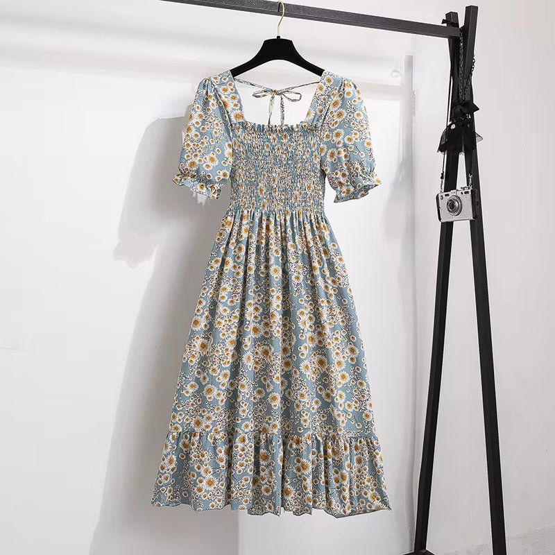 Spring Summer Chiffon Dresses Fashion Female Elastic Waist Short Sleeve Pleated Casual Dress Women A - Line Dresses Vestidos - Simply Just Deals LLCSpring Summer Chiffon Dresses Fashion Female Elastic Waist Short Sleeve Pleated Casual Dress Women A - Line Dresses Vestidosbddbe5c2-f38c-4137-ab05-082423c050d2LansepugongyingOne SizeSpring Summer Chiffon Dresses Fashion Female Elastic Waist Short Sleeve Pleated Casual Dress Women A - Line Dresses Vestidos