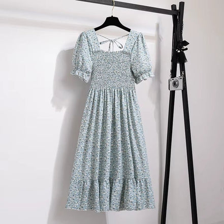 Spring Summer Chiffon Dresses Fashion Female Elastic Waist Short Sleeve Pleated Casual Dress Women A - Line Dresses Vestidos - Simply Just Deals LLCSpring Summer Chiffon Dresses Fashion Female Elastic Waist Short Sleeve Pleated Casual Dress Women A - Line Dresses Vestidosad1dc685-f503-40d0-9215-2fb250d52e37HuisexiaosuihuaOne SizeSpring Summer Chiffon Dresses Fashion Female Elastic Waist Short Sleeve Pleated Casual Dress Women A - Line Dresses Vestidos