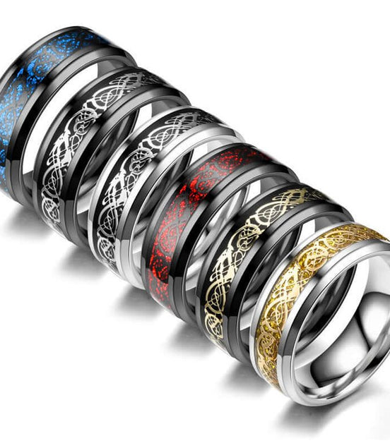 Stainless steel dragon pattern ring - Simply Just Deals LLCStainless steel dragon pattern ring0CJZBLXLX15156 - Black gold - 6thBlack gold6thStainless steel dragon pattern ring