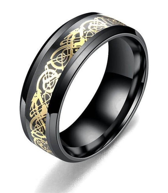Stainless steel dragon pattern ring - Simply Just Deals LLCStainless steel dragon pattern ring0CJZBLXLX15156 - Black gold - 6thBlack gold6thStainless steel dragon pattern ring