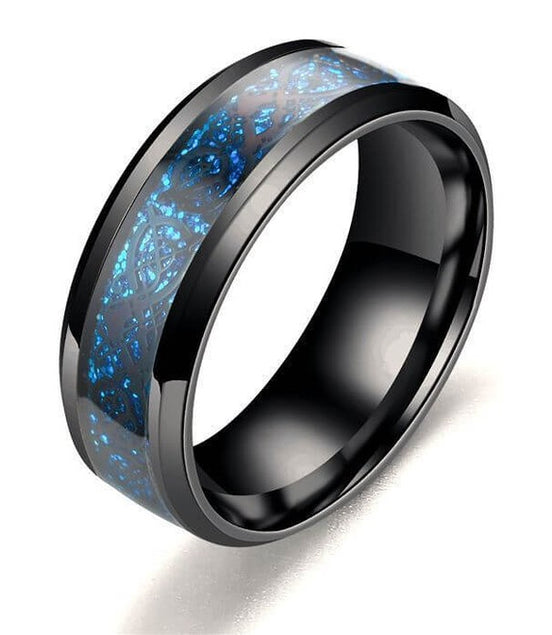 Stainless steel dragon pattern ring - Simply Just Deals LLCStainless steel dragon pattern ring0CJZBLXLX15156 - Blue black - 7thBlue black7thStainless steel dragon pattern ring