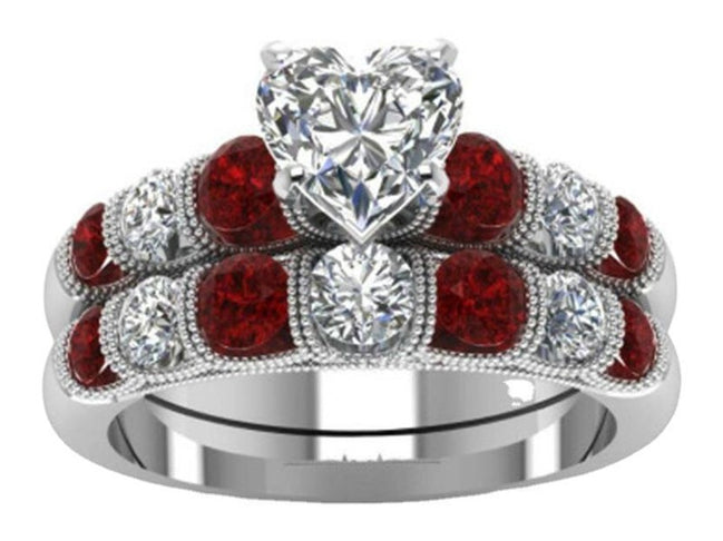 Statement Fashion Set Ring With Heart Shaped Diamonds - Simply Just Deals LLCStatement Fashion Set Ring With Heart Shaped Diamonds0CJLX144918001AZCR6351Size 6Statement Fashion Set Ring With Heart Shaped Diamonds