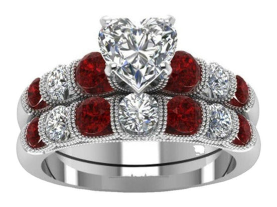 Statement Fashion Set Ring With Heart Shaped Diamonds - Simply Just Deals LLCStatement Fashion Set Ring With Heart Shaped Diamonds0CJLX144918001AZCR6351Size 6Statement Fashion Set Ring With Heart Shaped Diamonds