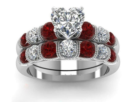 Statement Fashion Set Ring With Heart Shaped Diamonds - Simply Just Deals LLCStatement Fashion Set Ring With Heart Shaped Diamonds0CJLX144918001AZCR6351Size 6Statement Fashion Set Ring With Heart Shaped Diamonds