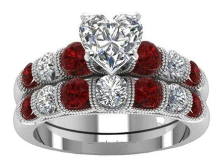 Statement Fashion Set Ring With Heart Shaped Diamonds - Simply Just Deals LLCStatement Fashion Set Ring With Heart Shaped Diamonds0CJLX144918001AZCR6351Size 6Statement Fashion Set Ring With Heart Shaped Diamonds