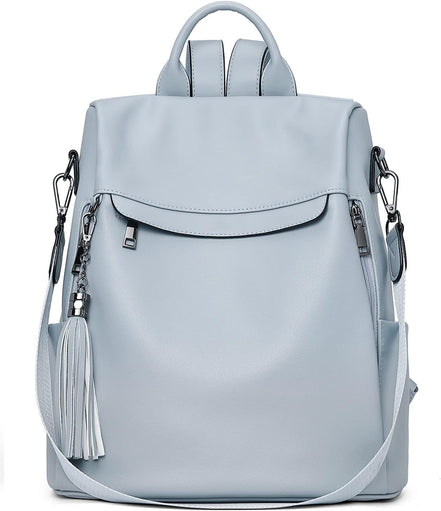 Stylish Anti - Theft PU Leather Backpack Purse for Women with Chic Tassel - Perfect Travel Shoulder Bag - Simply Just Deals LLCStylish Anti - Theft PU Leather Backpack Purse for Women with Chic Tassel - Perfect Travel Shoulder Bagc2aa7ce9-06a5-40ee-984c-95041f8cf9f5Dusty BlueStylish Anti - Theft PU Leather Backpack Purse for Women with Chic Tassel - Perfect Travel Shoulder Bag
