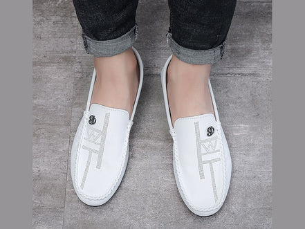 Summer New Bean For Men's Casual Business Lazy Shoes Fashion Trend Breathable Microfiber Leather Hollow Out Loafers - Simply Just Deals LLCSummer New Bean For Men's Casual Business Lazy Shoes Fashion Trend Breathable Microfiber Leather Hollow Out Loafers168182654;20250821;1755767913bSN8H43A09 black1923311997534711808