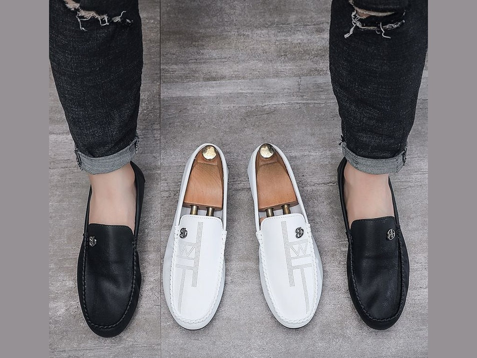 Summer New Bean For Men's Casual Business Lazy Shoes Fashion Trend Breathable Microfiber Leather Hollow Out Loafers - Simply Just Deals LLCSummer New Bean For Men's Casual Business Lazy Shoes Fashion Trend Breathable Microfiber Leather Hollow Out Loafers168182654;20250821;1755767913bSN8H43A09 black1923311999040466944