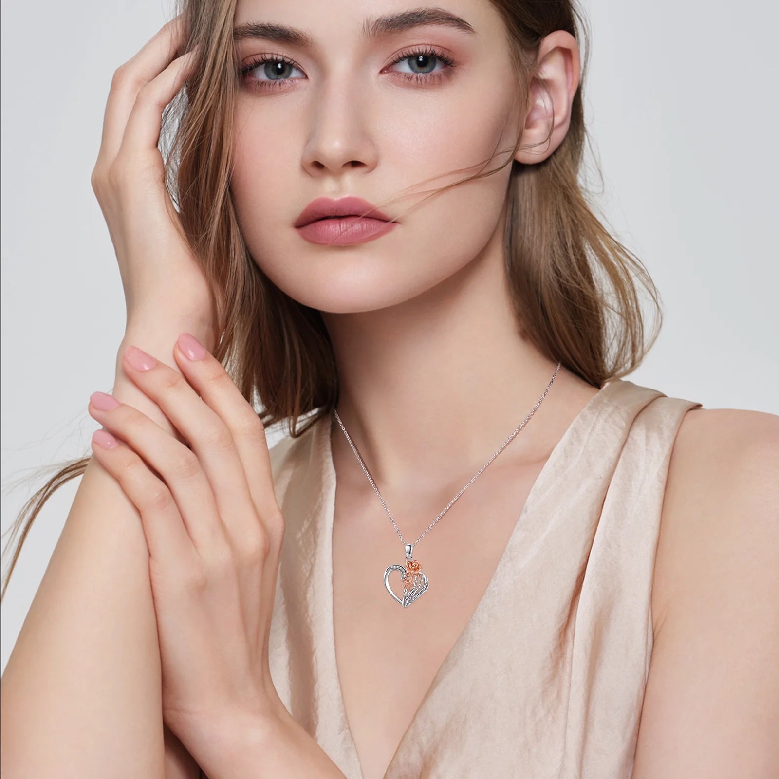 Sunflower Necklace 925 Sterling Silver Skeleton Hand Heart Pendant Necklaces Birthday Xmas Gift Jewelry for Women Daughter Mom Niece - Simply Just Deals LLCSunflower Necklace 925 Sterling Silver Skeleton Hand Heart Pendant Necklaces Birthday Xmas Gift Jewelry for Women Daughter Mom Nieceb1d03228-4035-4295-98b5-483fb949b282HeartSunflower Necklace 925 Sterling Silver Skeleton Hand Heart Pendant Necklaces Birthday Xmas Gift Jewelry for Women Daughter Mom Niece