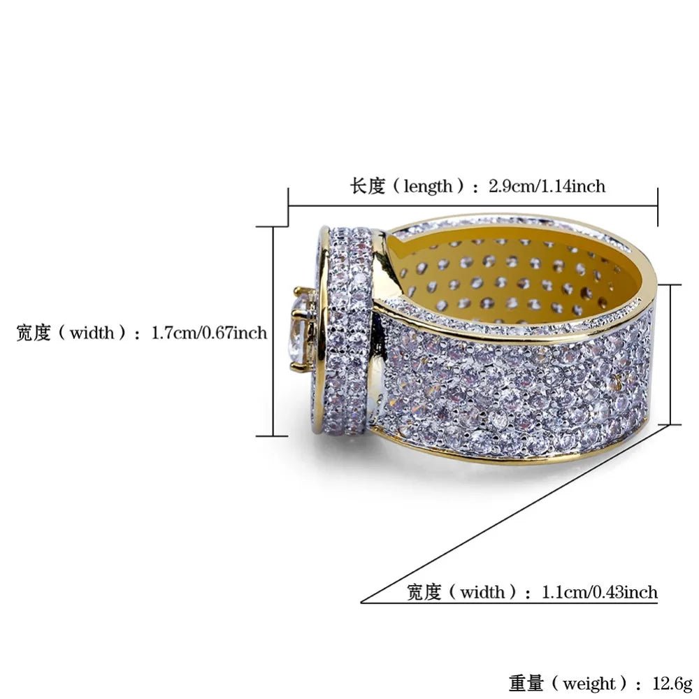 TOPGRILLZ Gold Color All Iced Out Big Stone Micro Pave Cubic Zircon Ring 7 8 9 10 11 Five Sizes Rings Hip Hop Jewelry For Male - Simply Just Deals LLCTOPGRILLZ Gold Color All Iced Out Big Stone Micro Pave Cubic Zircon Ring 7 8 9 10 11 Five Sizes Rings Hip Hop Jewelry For Male200000369:1583;200007763:201336106United States10TOPGRILLZ Gold Color All Iced Out Big Stone Micro Pave Cubic Zircon Ring 7 8 9 10 11 Five Sizes Rings Hip Hop Jewelry For Male
