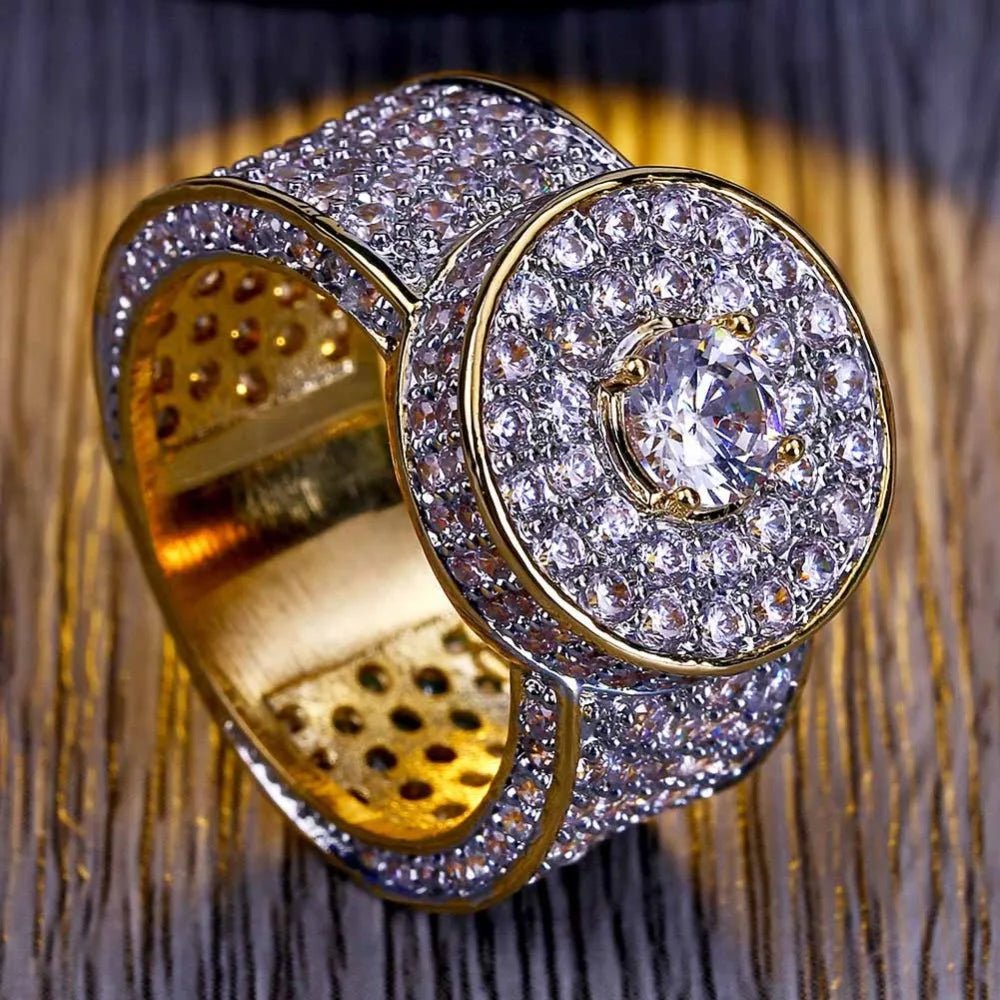 TOPGRILLZ Gold Color All Iced Out Big Stone Micro Pave Cubic Zircon Ring 7 8 9 10 11 Five Sizes Rings Hip Hop Jewelry For Male - Simply Just Deals LLCTOPGRILLZ Gold Color All Iced Out Big Stone Micro Pave Cubic Zircon Ring 7 8 9 10 11 Five Sizes Rings Hip Hop Jewelry For Male200000369:1583;200007763:201336106United States10TOPGRILLZ Gold Color All Iced Out Big Stone Micro Pave Cubic Zircon Ring 7 8 9 10 11 Five Sizes Rings Hip Hop Jewelry For Male
