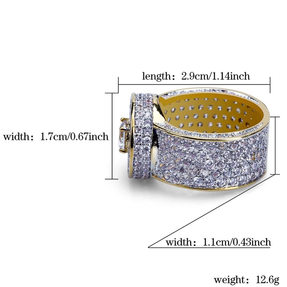 TOPGRILLZ Gold Color All Iced Out Big Stone Micro Pave Cubic Zircon Ring 7 8 9 10 11 Five Sizes Rings Hip Hop Jewelry For Male - Simply Just Deals LLCTOPGRILLZ Gold Color All Iced Out Big Stone Micro Pave Cubic Zircon Ring 7 8 9 10 11 Five Sizes Rings Hip Hop Jewelry For Male200000369:1583;200007763:201336106United States10TOPGRILLZ Gold Color All Iced Out Big Stone Micro Pave Cubic Zircon Ring 7 8 9 10 11 Five Sizes Rings Hip Hop Jewelry For Male