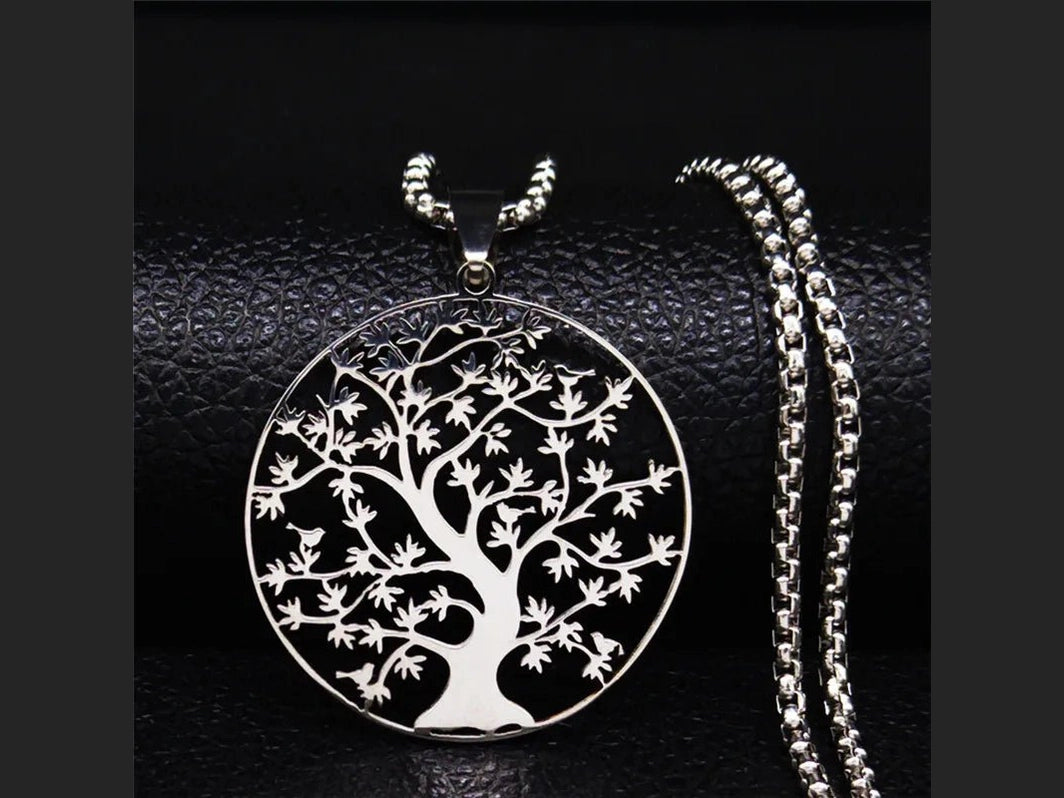Tree of Life Stainless Steel Fashion Necklaces Women Statement Necklace Silver Color Chain Necklace Jewelry bayan kolye N7057S01 - Simply Just Deals LLCTree of Life Stainless Steel Fashion Necklaces Women Statement Necklace Silver Color Chain Necklace Jewelry bayan kolye N7057S01200001034:361180A 50cm BOX SRA 50cm BOX SRTree of Life Stainless Steel Fashion Necklaces Women Statement Necklace Silver Color Chain Necklace Jewelry bayan kolye N7057S01