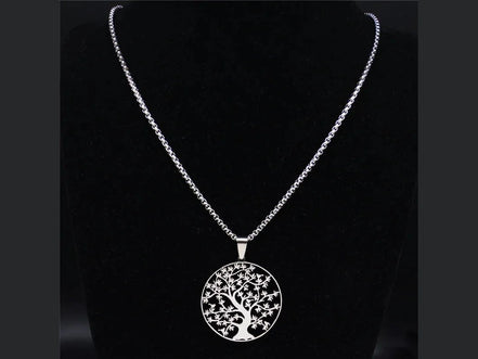 Tree of Life Stainless Steel Fashion Necklaces Women Statement Necklace Silver Color Chain Necklace Jewelry bayan kolye N7057S01 - Simply Just Deals LLCTree of Life Stainless Steel Fashion Necklaces Women Statement Necklace Silver Color Chain Necklace Jewelry bayan kolye N7057S01200001034:361180A 50cm BOX SRA 50cm BOX SRTree of Life Stainless Steel Fashion Necklaces Women Statement Necklace Silver Color Chain Necklace Jewelry bayan kolye N7057S01