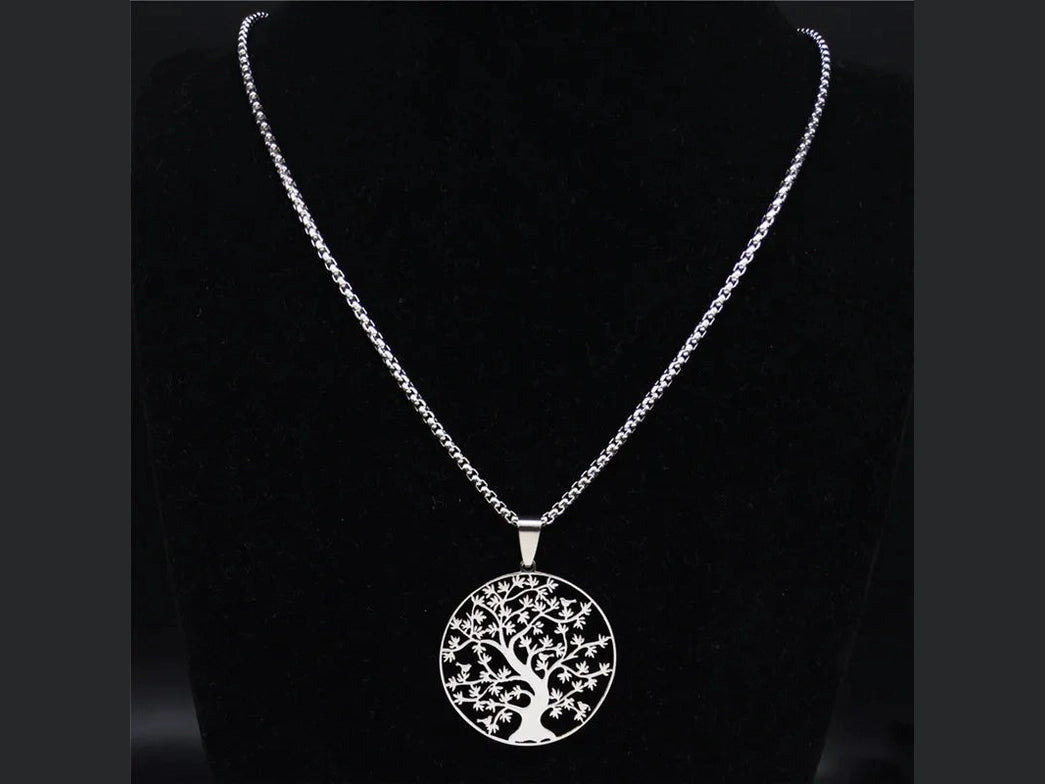 Tree of Life Stainless Steel Fashion Necklaces Women Statement Necklace Silver Color Chain Necklace Jewelry bayan kolye N7057S01 - Simply Just Deals LLCTree of Life Stainless Steel Fashion Necklaces Women Statement Necklace Silver Color Chain Necklace Jewelry bayan kolye N7057S01200001034:361180A 50cm BOX SRA 50cm BOX SRTree of Life Stainless Steel Fashion Necklaces Women Statement Necklace Silver Color Chain Necklace Jewelry bayan kolye N7057S01