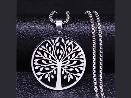 Tree of Life Stainless Steel Fashion Necklaces Women Statement Necklace Silver Color Chain Necklace Jewelry bayan kolye N7057S01 - Simply Just Deals LLCTree of Life Stainless Steel Fashion Necklaces Women Statement Necklace Silver Color Chain Necklace Jewelry bayan kolye N7057S01200001034:17053024D 50cm BOX SRD 50cm BOX SRTree of Life Stainless Steel Fashion Necklaces Women Statement Necklace Silver Color Chain Necklace Jewelry bayan kolye N7057S01