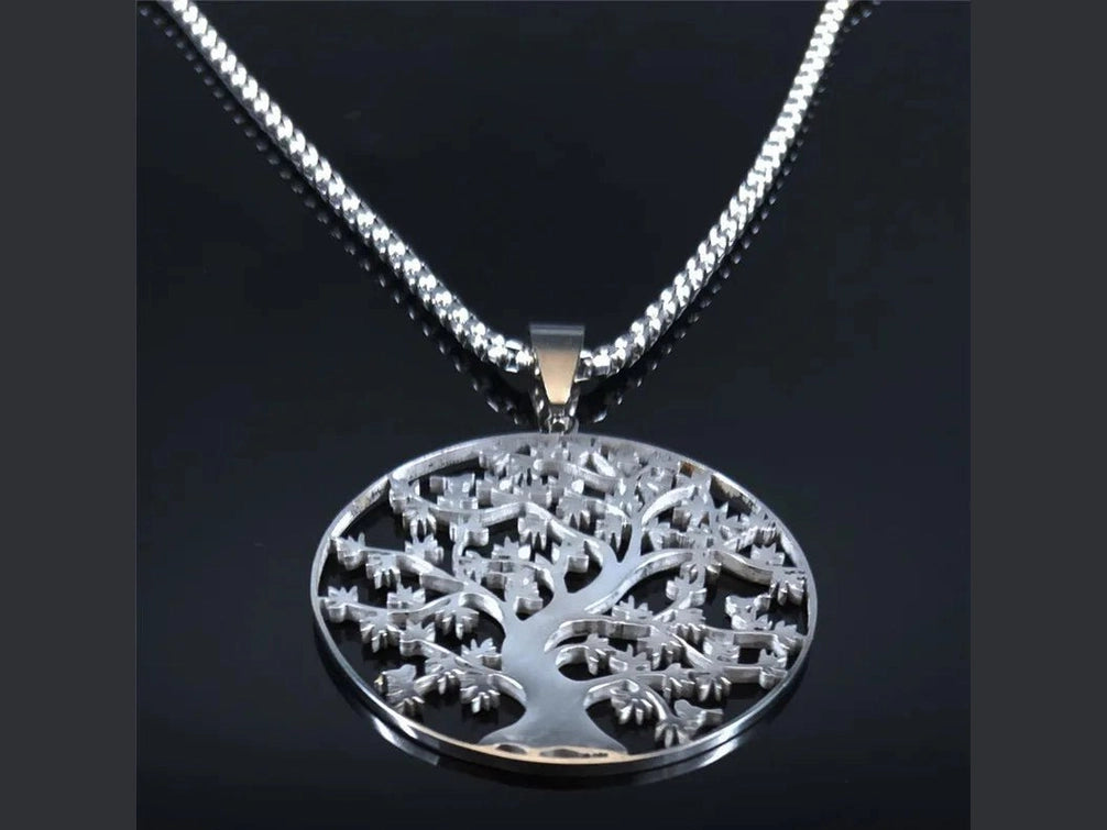 Tree of Life Stainless Steel Fashion Necklaces Women Statement Necklace Silver Color Chain Necklace Jewelry bayan kolye N7057S01 - Simply Just Deals LLCTree of Life Stainless Steel Fashion Necklaces Women Statement Necklace Silver Color Chain Necklace Jewelry bayan kolye N7057S01200001034:361180A 50cm BOX SRA 50cm BOX SRTree of Life Stainless Steel Fashion Necklaces Women Statement Necklace Silver Color Chain Necklace Jewelry bayan kolye N7057S01