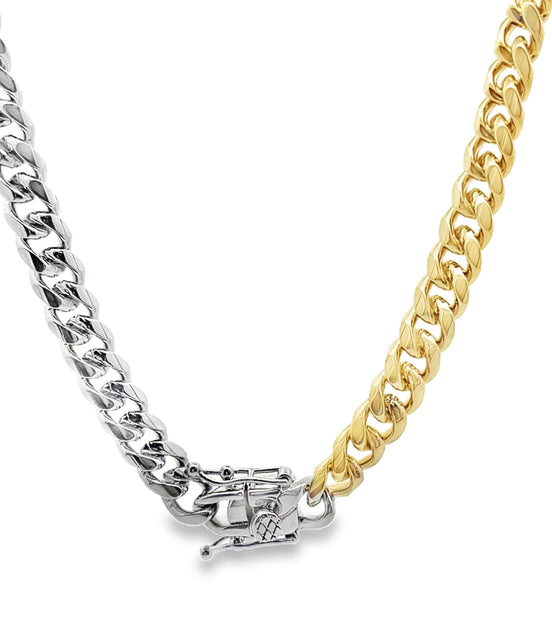 TWO TONED 7mm Cuban Curb Chain - Simply Just Deals LLCTWO TONED 7mm Cuban Curb ChainChainCOMI - 112/1515' InchTWO TONED 7mm Cuban Curb Chain - 0