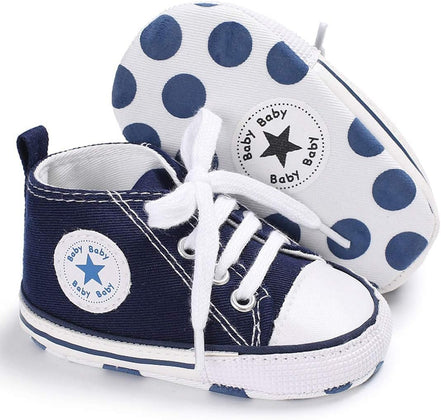 Unisex Baby Boys Girls High Top Sneaker Soft Anti - Slip Sole Newborn Infant First Walkers Canvas Denim Shoes - Simply Just Deals LLCUnisex Baby Boys Girls High Top Sneaker Soft Anti - Slip Sole Newborn Infant First Walkers Canvas Denim Shoes2ff05211-bd96-44b0-9879-cdf6e9520790A01 - Royal Blue12 - 18 Months InfantUnisex Baby Boys Girls High Top Sneaker Soft Anti - Slip Sole Newborn Infant First Walkers Canvas Denim Shoes