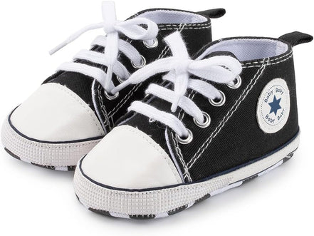 Unisex Baby Boys Girls High Top Sneaker Soft Anti - Slip Sole Newborn Infant First Walkers Canvas Denim Shoes - Simply Just Deals LLCUnisex Baby Boys Girls High Top Sneaker Soft Anti - Slip Sole Newborn Infant First Walkers Canvas Denim Shoes7b9a9ca0-8709-4caa-a547-fa42c820a119A001 - Black.6 - 12 Months InfantUnisex Baby Boys Girls High Top Sneaker Soft Anti - Slip Sole Newborn Infant First Walkers Canvas Denim Shoes