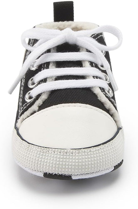 Unisex Baby Boys Girls High Top Sneaker Soft Anti - Slip Sole Newborn Infant First Walkers Canvas Denim Shoes - Simply Just Deals LLCUnisex Baby Boys Girls High Top Sneaker Soft Anti - Slip Sole Newborn Infant First Walkers Canvas Denim Shoes78347419-f1d2-4ea3-abb3-f591cfe6d1b9A01 - Black_Plush Lining3 - 6 Months InfantUnisex Baby Boys Girls High Top Sneaker Soft Anti - Slip Sole Newborn Infant First Walkers Canvas Denim Shoes